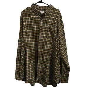 Free Assembly Men’s 3XL Plaid Button Down Shirt Casual Long Sleeve Top Shacket